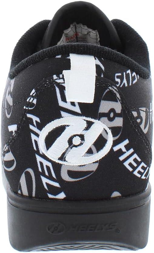 Pro 20 Prints Black/White/Grey Swirl Logo Kids Heely Shoe 4/4