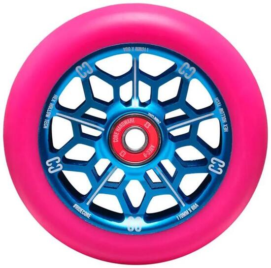 CORE Hollowcore Hex 110 Stuntstep wiel Blue/Pink