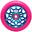 CORE Hollowcore Hex 110 Roue pour trottinette freestyle Bleu/Rose