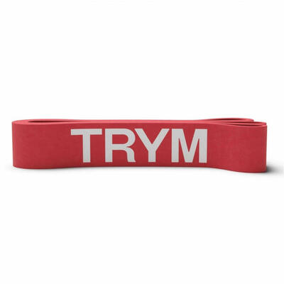 Trym weerstandsband - resistance band - latex - 22.5 kg - 55 kg - 45 mm - rood