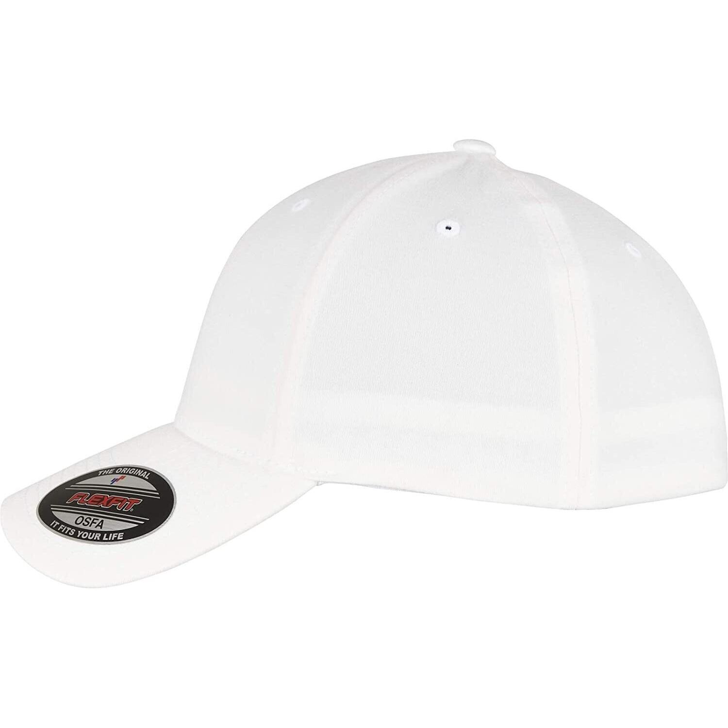 HerrenDamen Unisex BaseballMütze "Alpha Shape" Damen und Herren Weiß 3/3