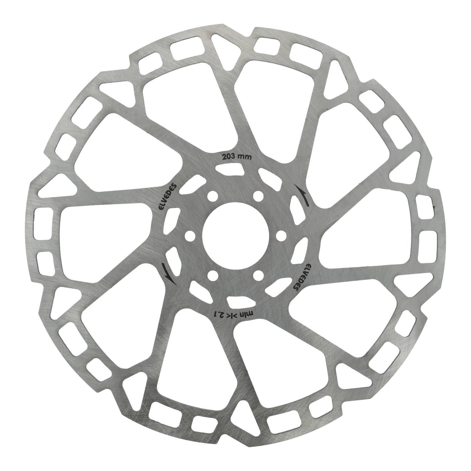 Elvedes Remschijf 6-gaats Ø180mm t=2,3mm - Perfect voor Cargobikes 1/1
