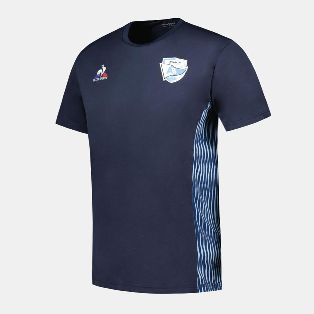 T-shirt de treino marinho Aviron Bayonnais Le Coq Sportif 3/3