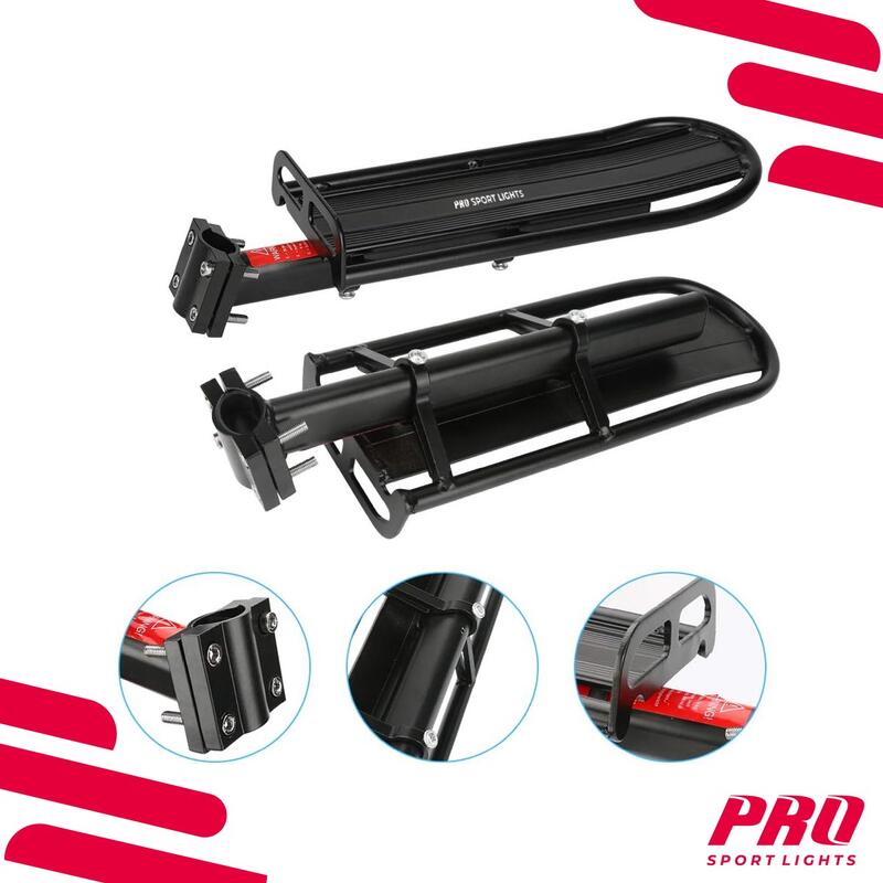 Portbagaj bicicletă MTB/șosea, negru, până la 9 KG, prelungitor