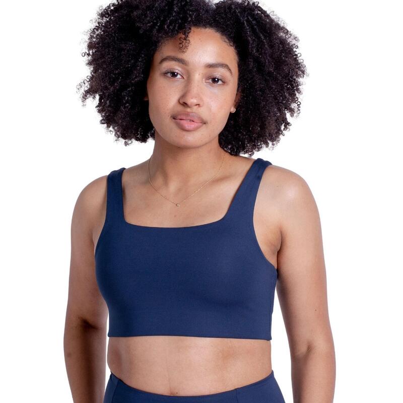 Sutien Drumeții În Natură Girlfriend Collective Tommy Square Neck Cropped Femei