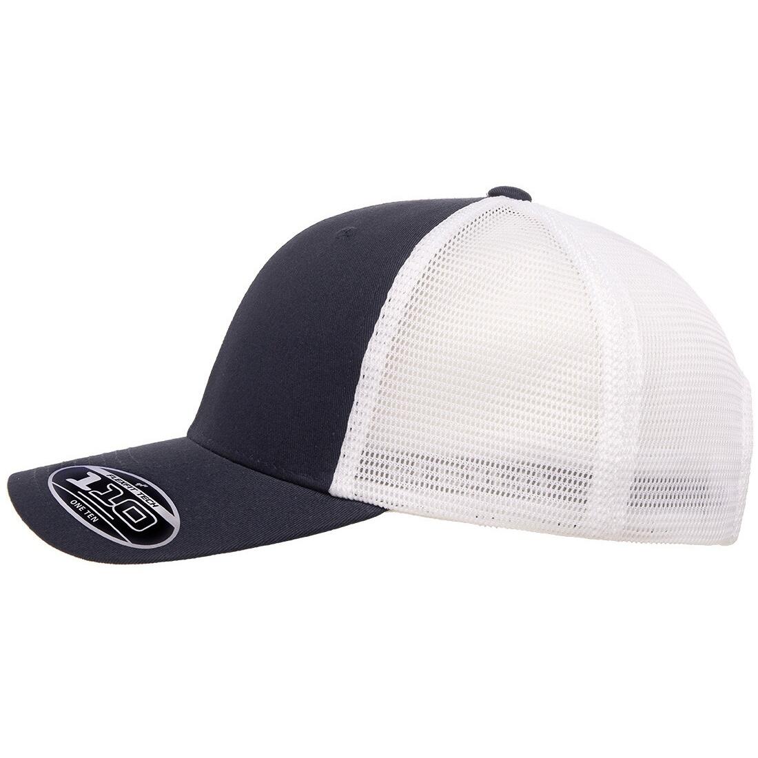 HerrenDamen Unisex Zweifarbig Kappe "110", Netzmaterial Damen und Herren 3/4
