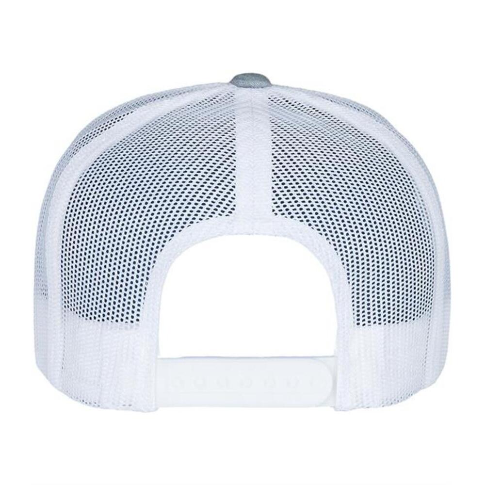 Zweifarbig Trucker Cap "Retro" Damen und Herren Grau/Weiß meliert 2/2