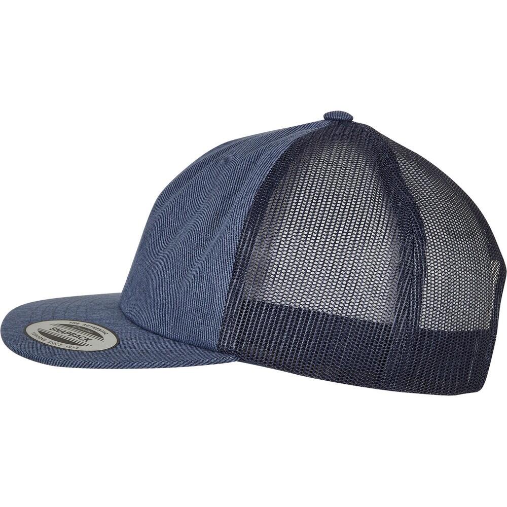 Unisex Adult Denim Trucker Cap (Blue Raw) 3/3