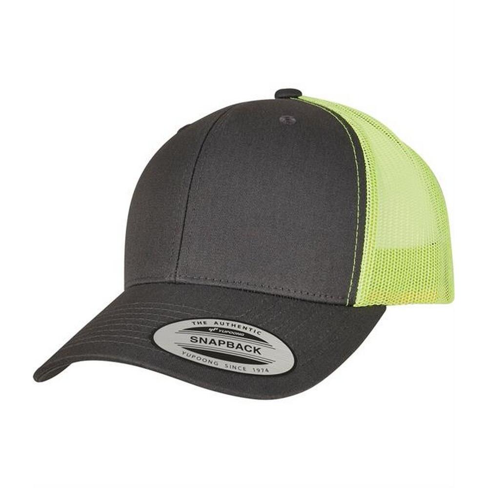 charcoal grey / fluo green