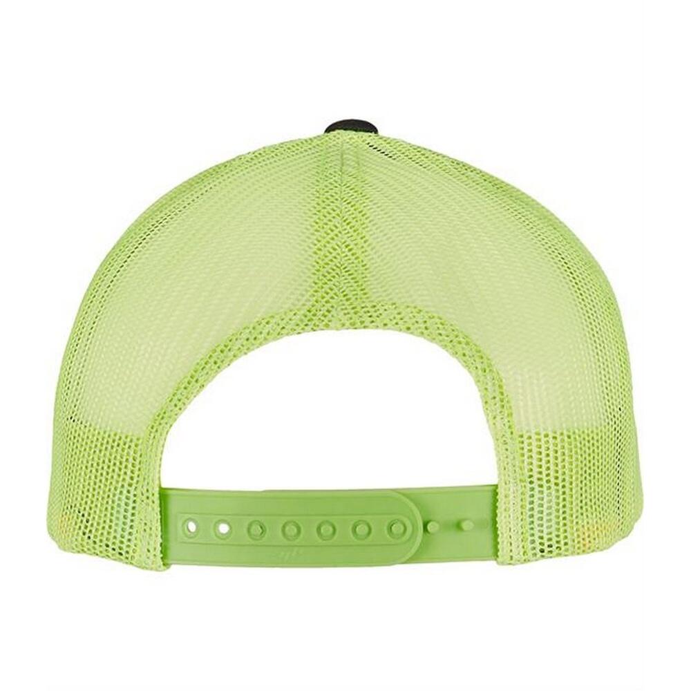 HerrenDamen Unisex Zweifarbig Trucker Cap Damen und Herren Anthrazit/Neon-Grün 2/2