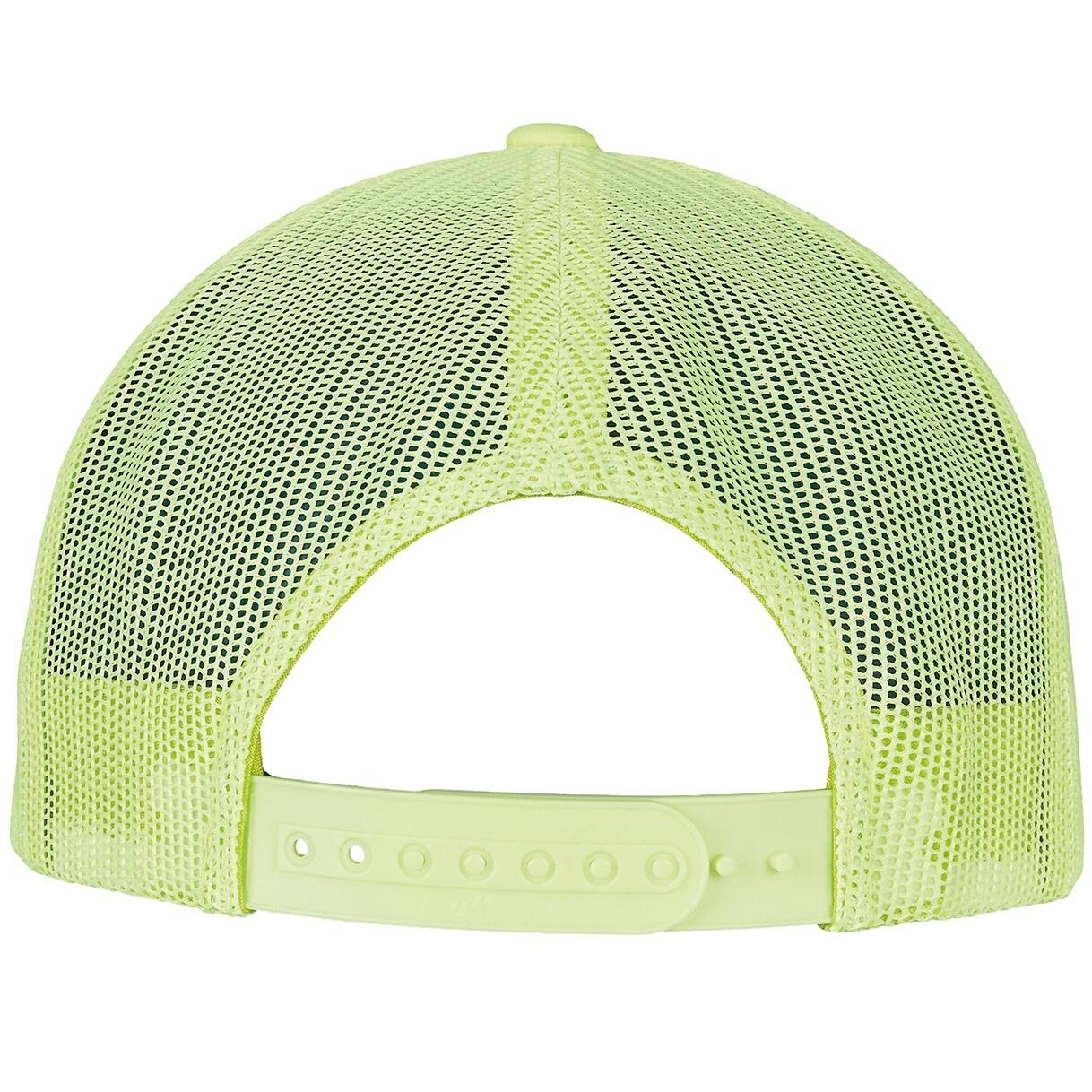 Unisex Adult Neon Retro Trucker Cap (Neon Yellow) 2/4