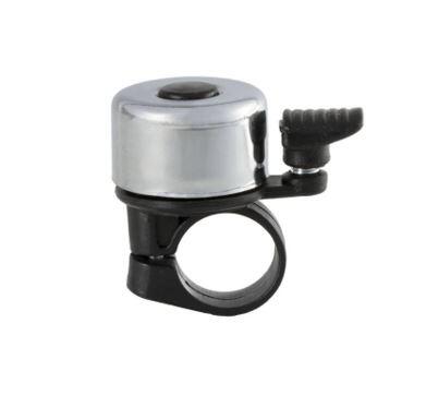 Dr bel mini chroom/zwart per 20 stuks