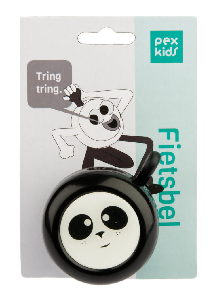 PexKids Campanello Bici Panda, Nero, Ø 22,2 mm. 2/2