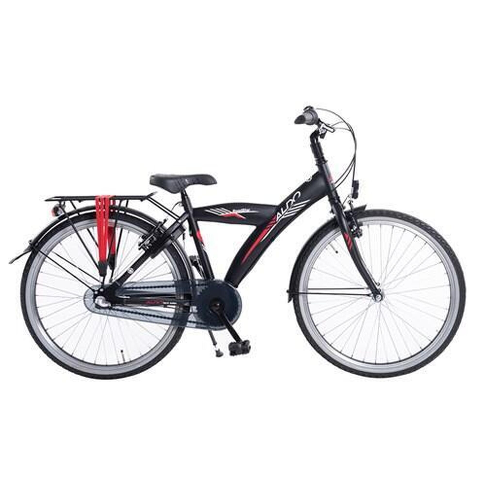 Aldo 24 pouces Roadstar Bicycle 3V tapis noirs rouges