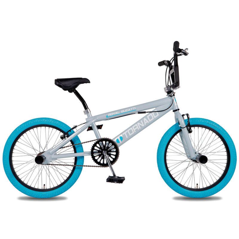 20 "BMX Freestyle Royal Bugatti - bleu clair / gris avec des pneus bleus