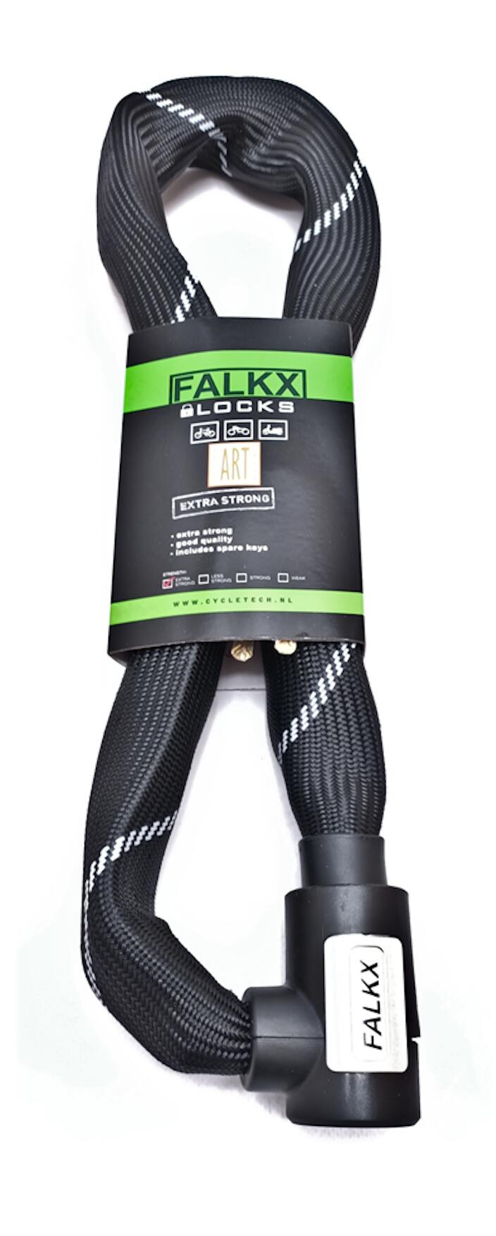 FALKX Falkx Kettingslot - Art2 Goedgekeurd - 110 CM - Zwart