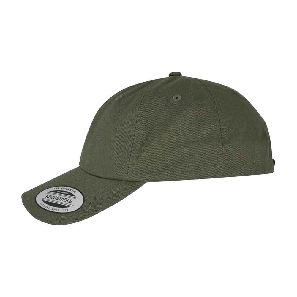 Unisex Baseballkappe mit niedrigem Profil Damen und Herren gebrannte Olive 3/3