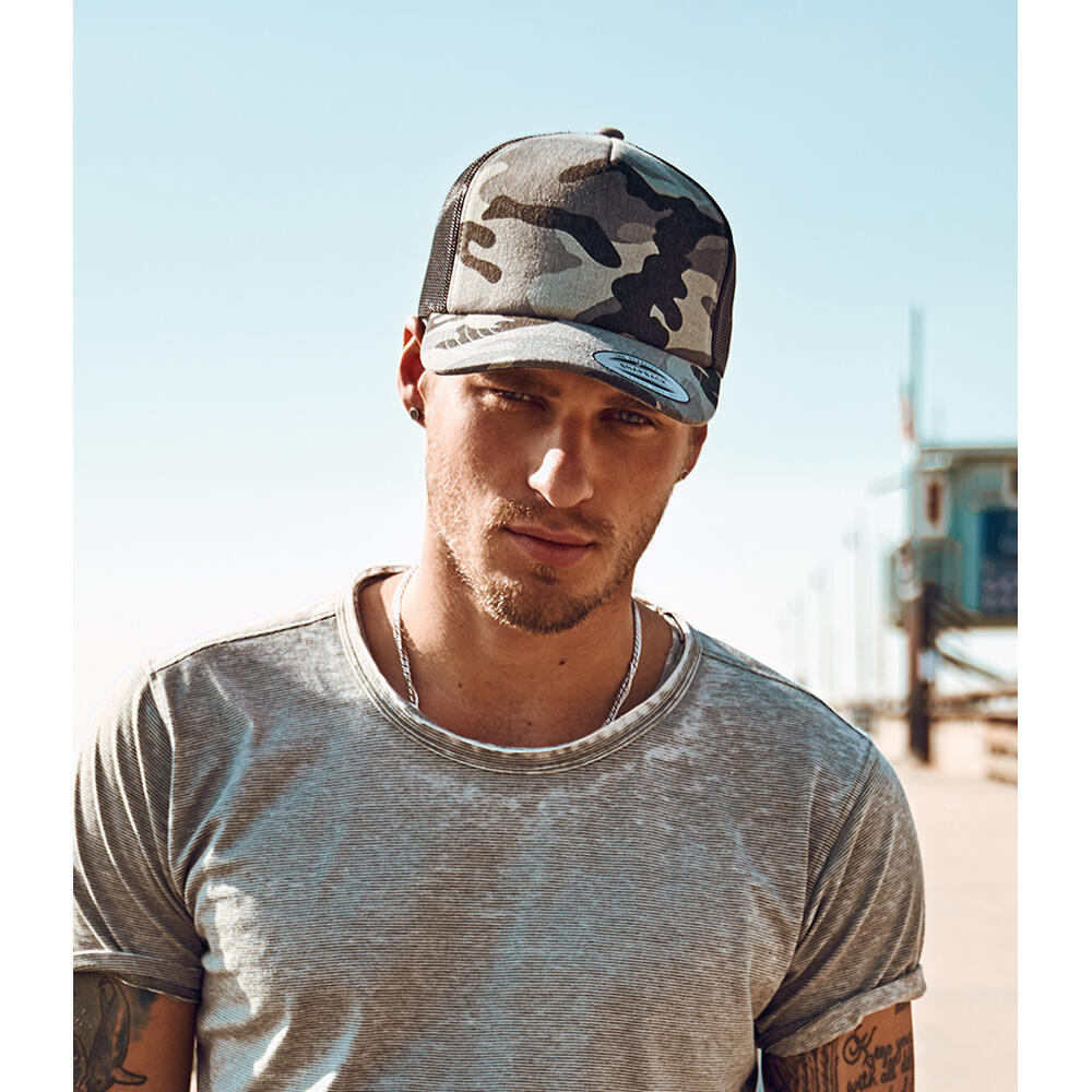 "Classic" Trucker Cap für HerrenDamen Unisex Damen und Herren Tarnfarbe/Schwarz 2/2
