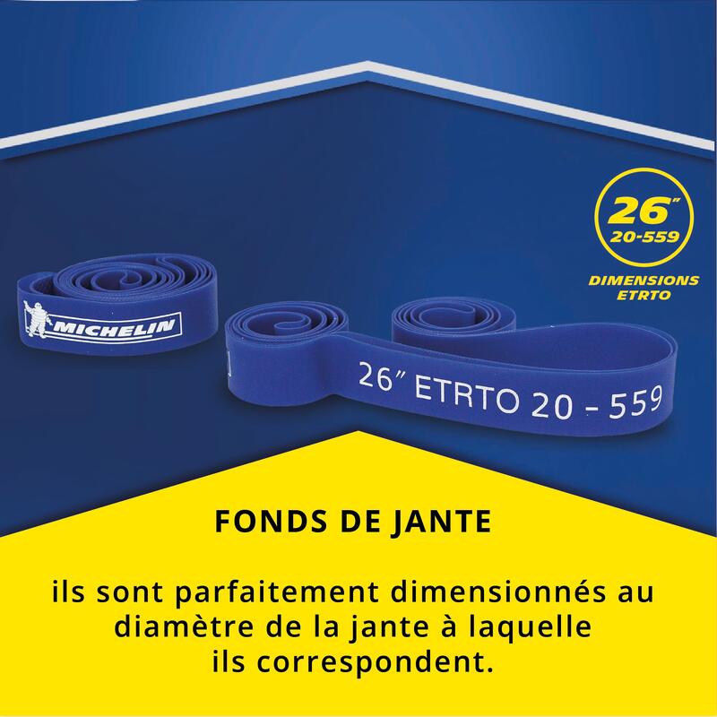 Paire de fond de jante 26'' MICHELIN (20-559)