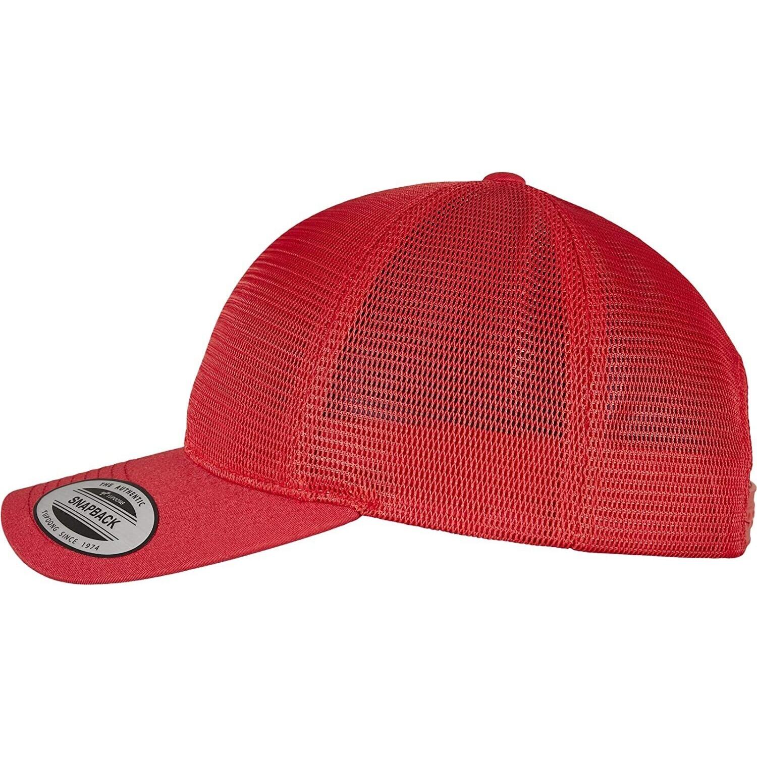Cap Adulto Unisex Flexfit Omnimesh Rosso 3/3