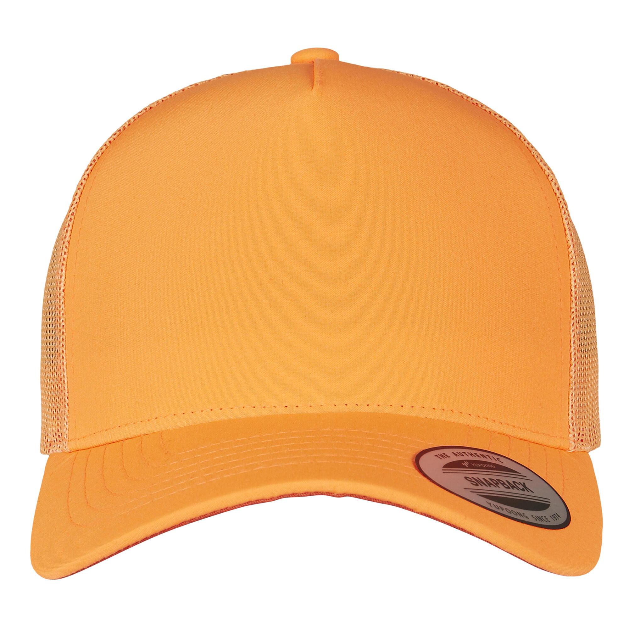 HerrenDamen Unisex Retro Trucker Cap "Neon" Damen und Herren Neon-Orange 4/4
