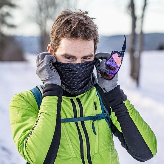 Nekwarmer Unisex Fleece - Multifunctional Fleece Thermal Zwart 4/4