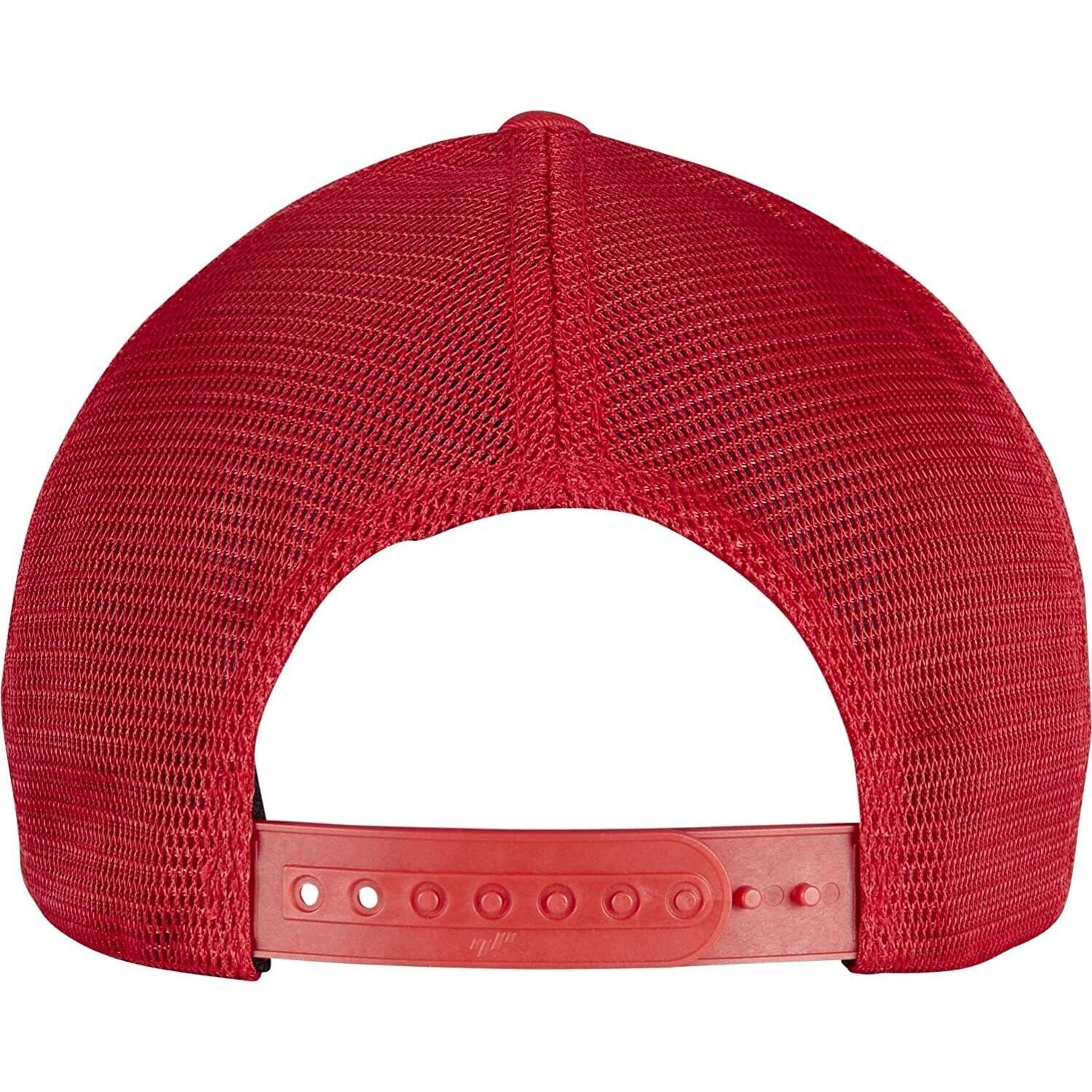 Unisex Adult 110 Mesh Trucker Cap (Red) 2/4