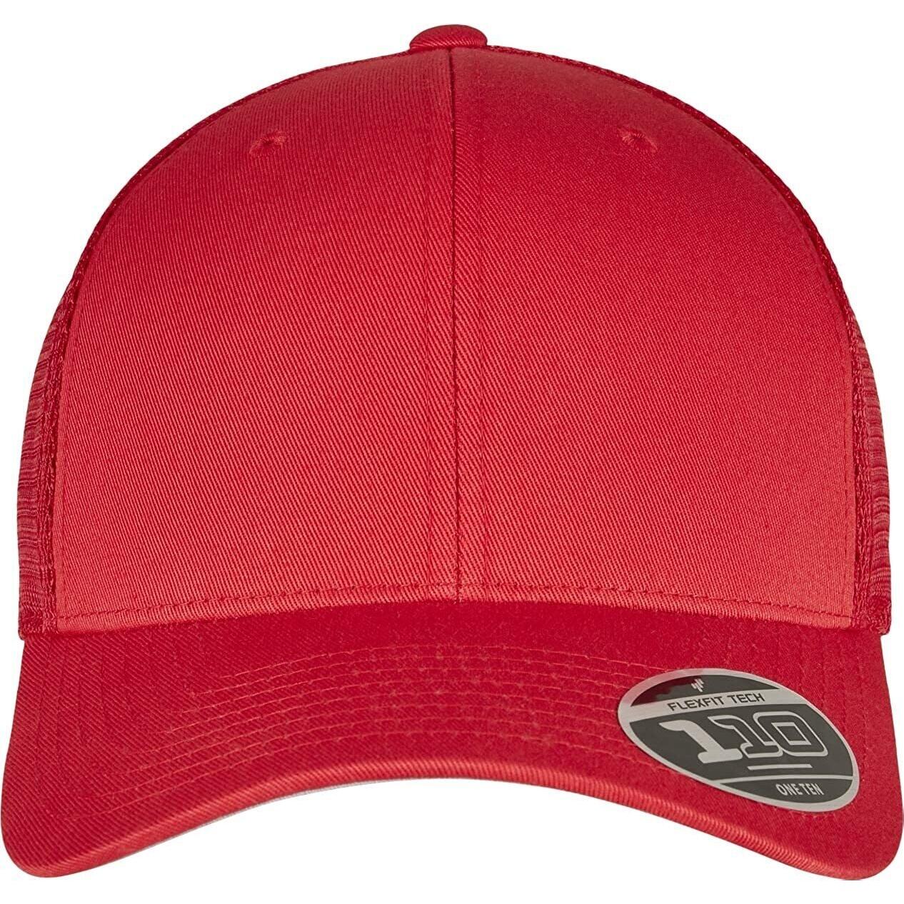 Unisex Adult 110 Mesh Trucker Cap (Red) 4/4