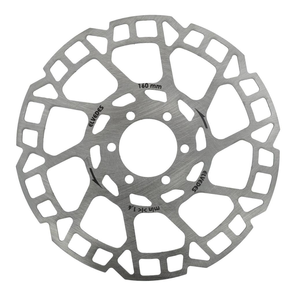 Elvedes 6-Hole Brake Disc Ø160mm T=1.8mm - Premium Quality