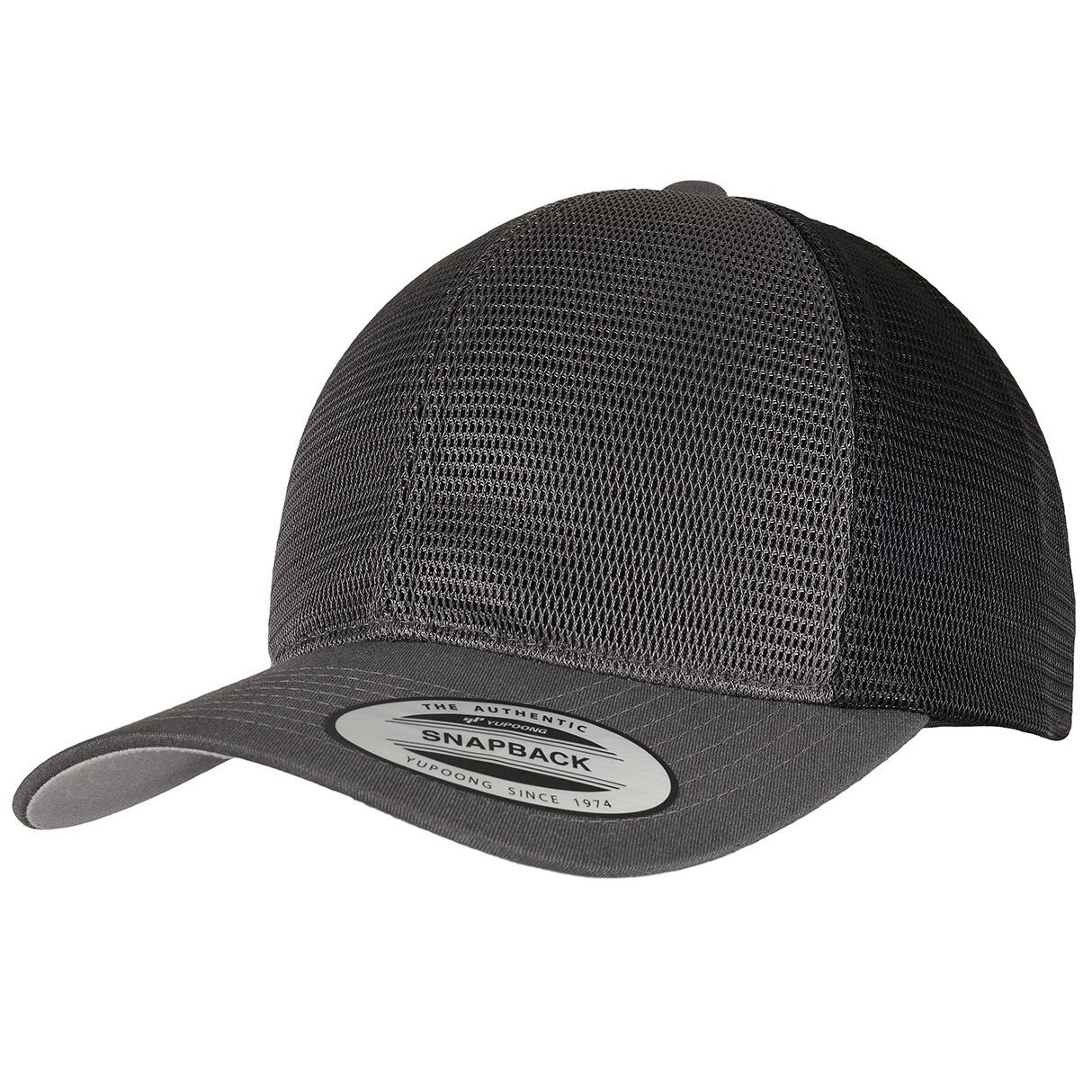 FLEXFIT Unisex Adult 360 Omnimesh Mesh Two Tone Cap (Charcoal/Black)