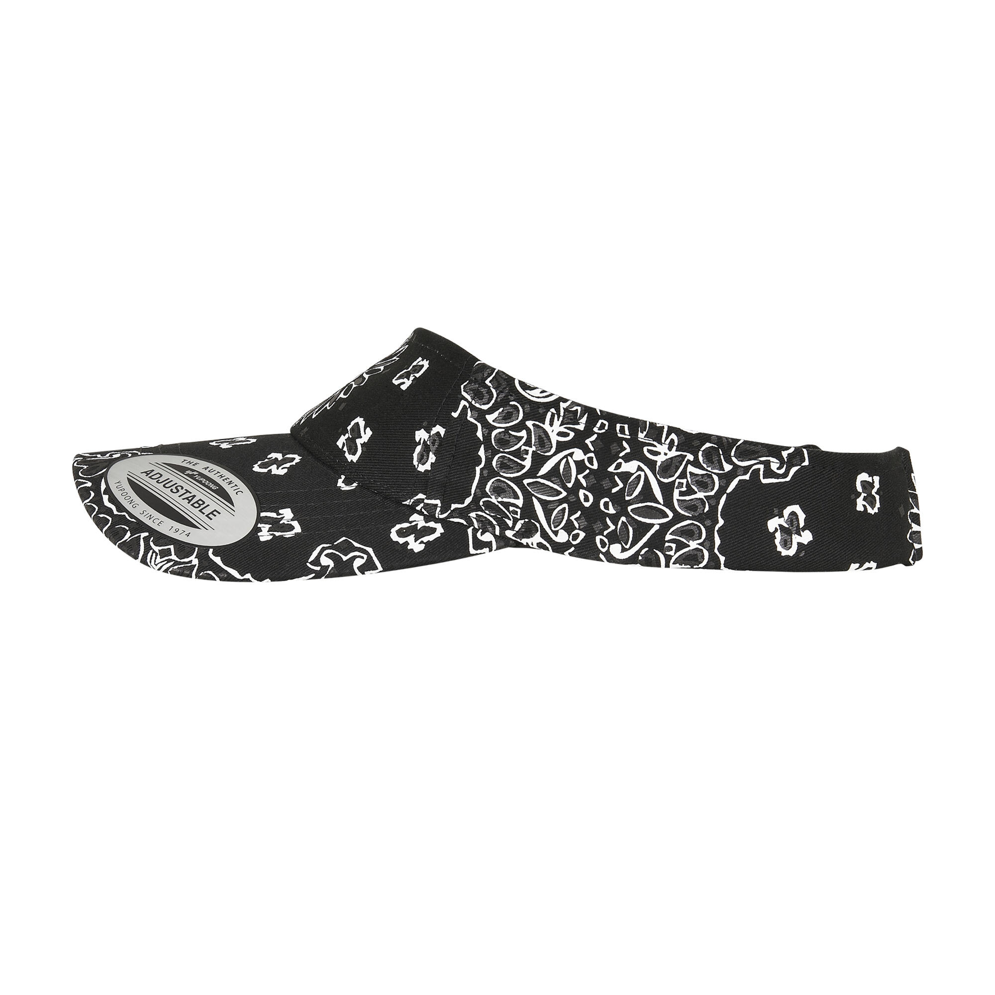 Bandana Visor (Black) 3/4