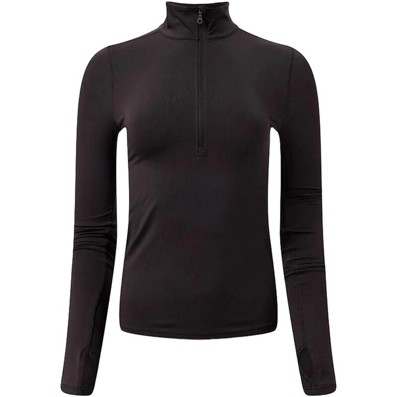 "Reset" Fleecejacke Stehkragen für Extra lang Damen Schwarz