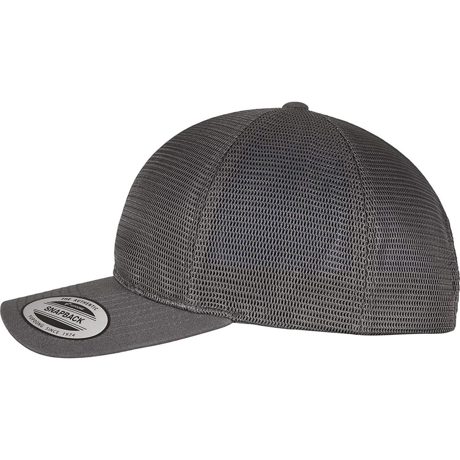 Cap Adulto Unisex Flexfit Omnimesh Carbone 3/4