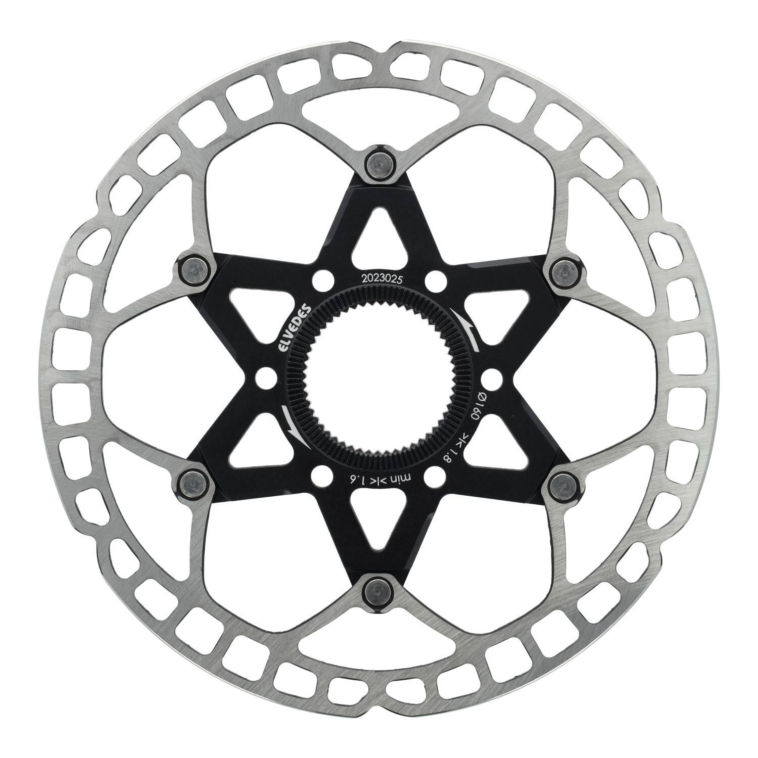ELVEDES Elvedes Lichtgewicht Remschijf Centerlock Ø160mm 1,8mm