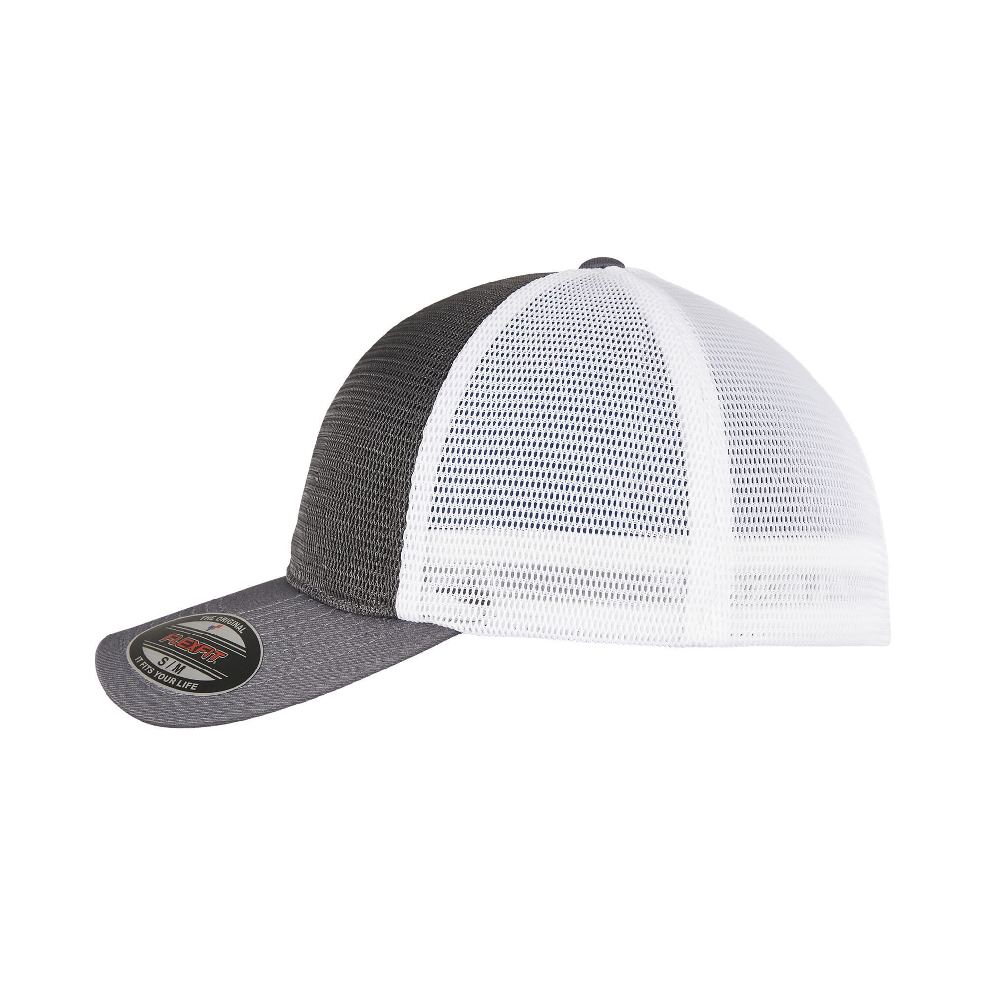 Unisex Adult 360 Omnimesh Mesh Two Tone Cap (Charcoal/White) 3/3