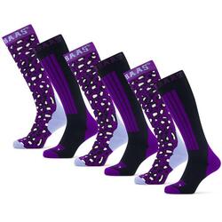 Chaussettes de ski Poederbaas 6-pack Panther Purple