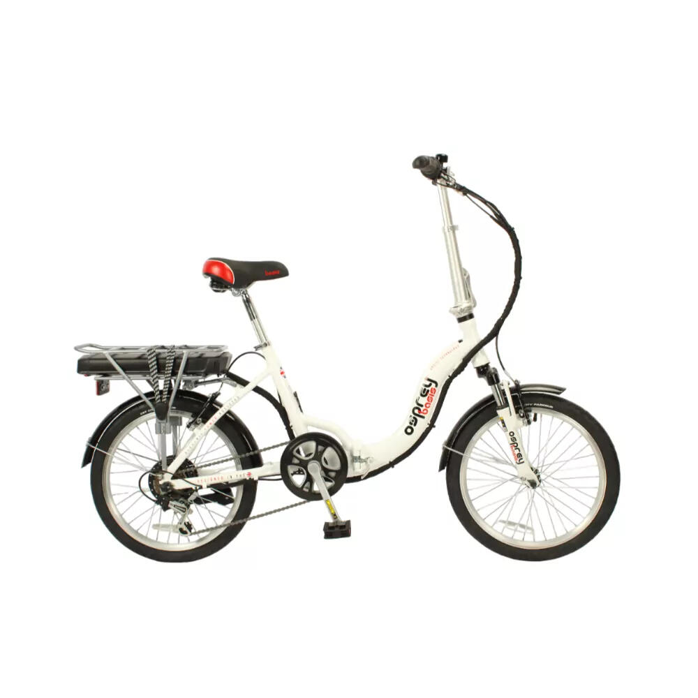 BASIS Basis Osprey Folding Low Step 20″ Electric Folding Bike 17Ah - White