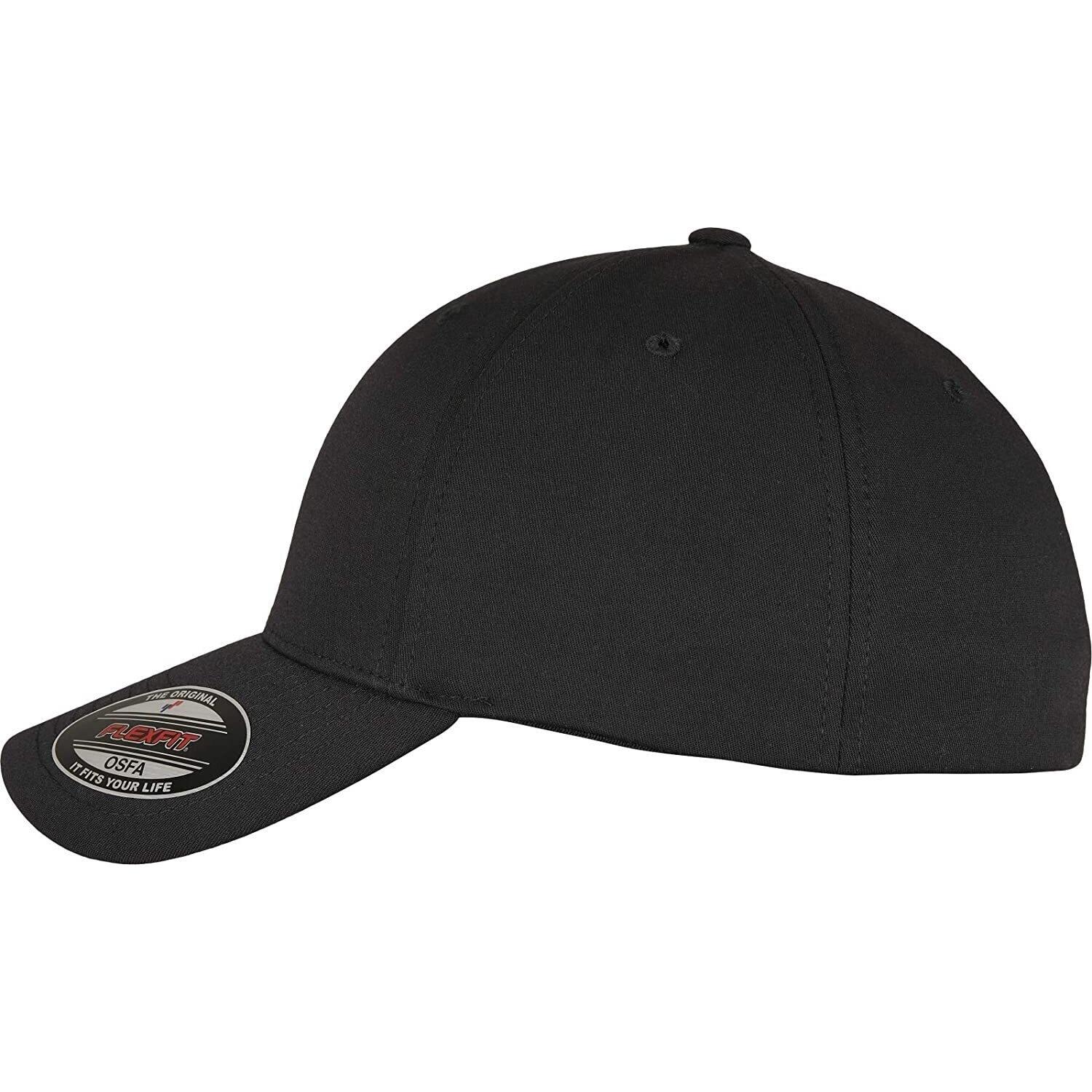 Unisex Adult Alpha Shape Baseball Cap (Black) 3/4