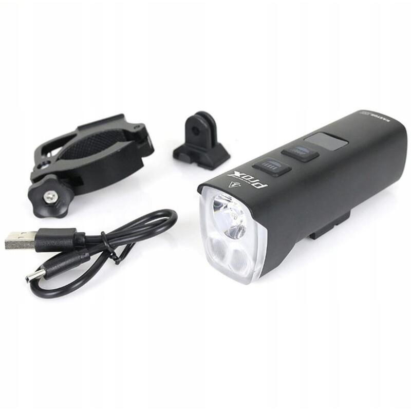 Éclairage avant 1500 lumens pour vélo - LED - rechargeable par USB