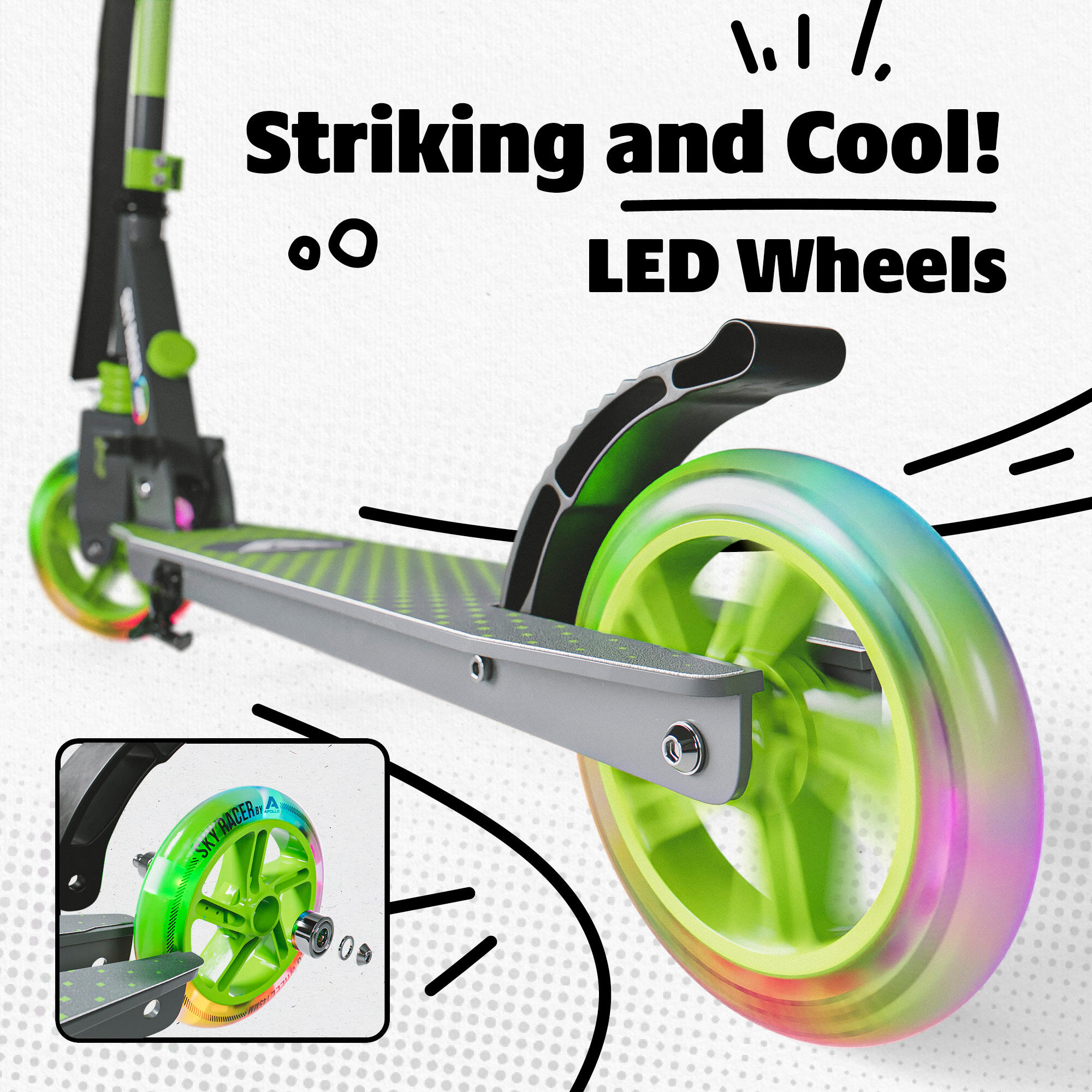 Ruote per City Scooter Pro - Cuscinetti ABEC 7, di ricambio 7/7