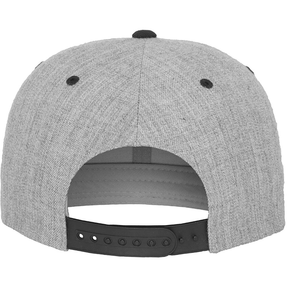 Unisex SnapbackKappe zweifarbig Damen und Herren Grau meliert/Schwarz 2/2