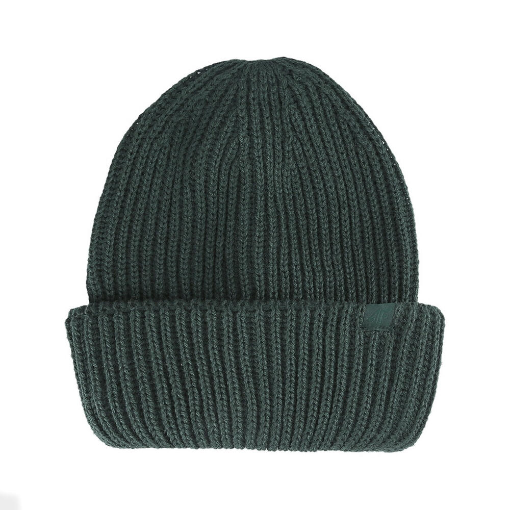 4F Heren geribbelde wintermuts (Lichtbruin)