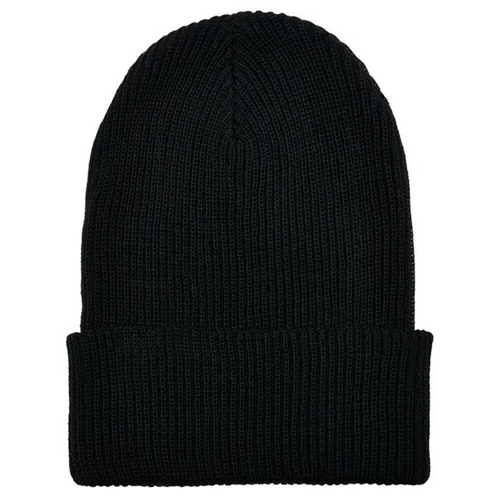 FLEXFIT Unisex Adult Knitted Recycled Yarn Beanie (Black)