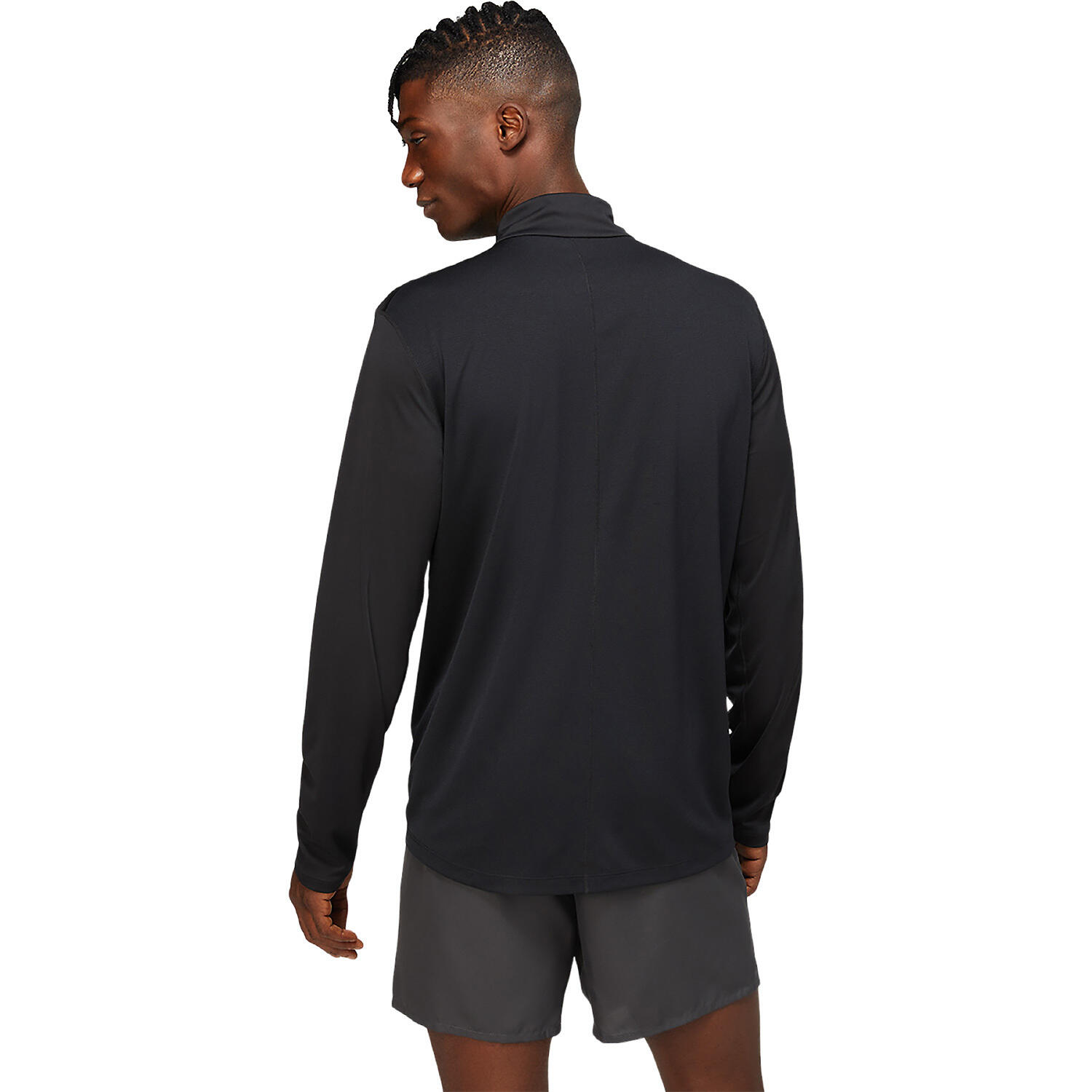Camiseta de Manga Larga Hombre Asics Core 1/2 Negro 2/5