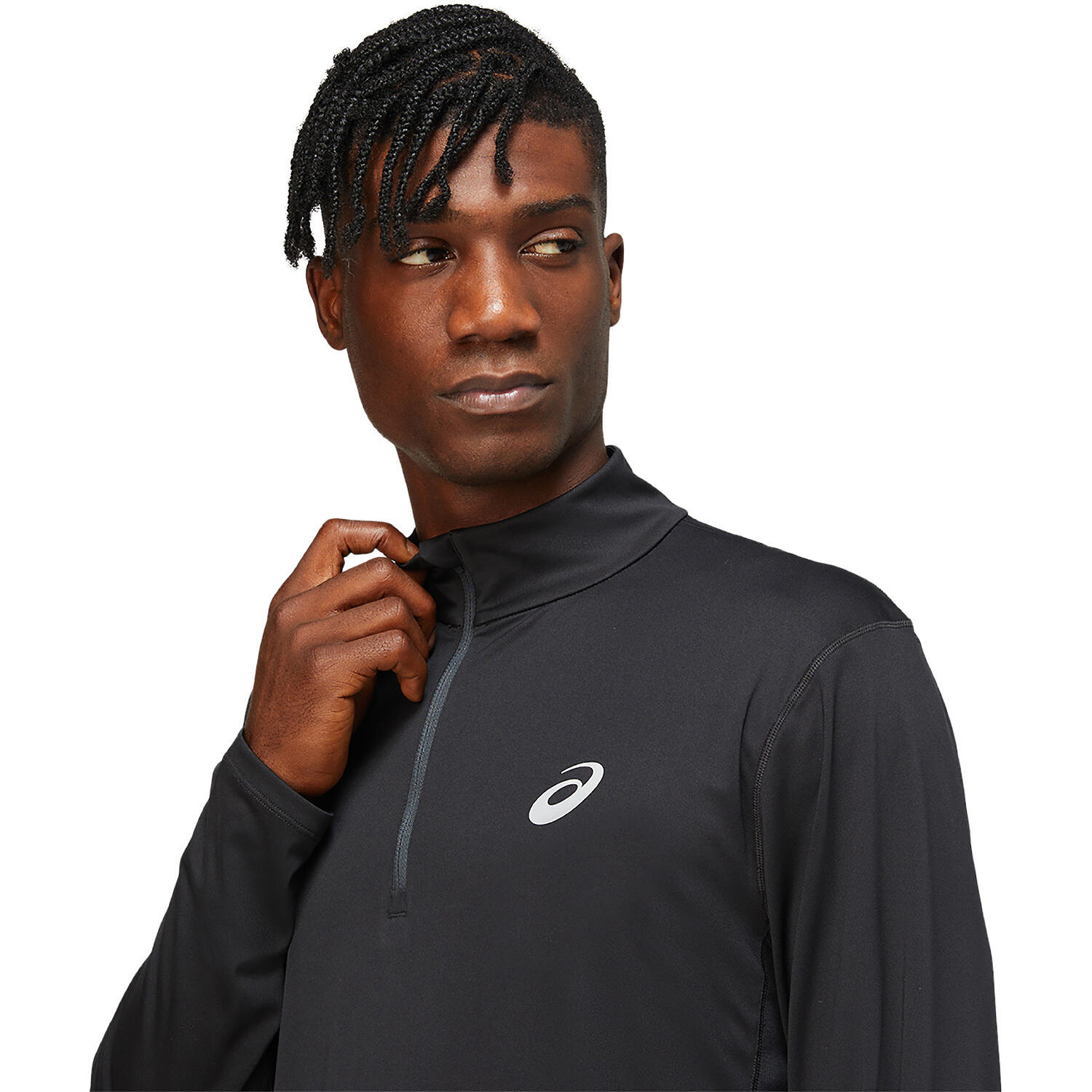 Camiseta de Manga Larga Hombre Asics Core 1/2 Negro 4/5