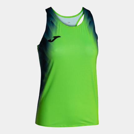 Camiseta Tirantes Running Mujer Joma Elite XI Verde Flúor