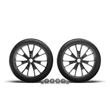 Hudora Jeu de roues de remplacement Crossover pour BigWheel 205