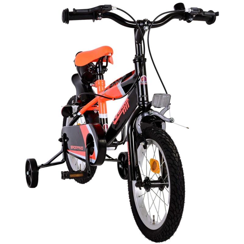 Volare Sportivo Children's Bike - Boys - 14 pouces - Neon orange Noir - deux