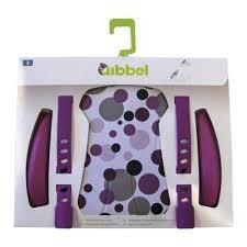Qibbel luxe stylingset achter dots paars voor fietsstoeltjes