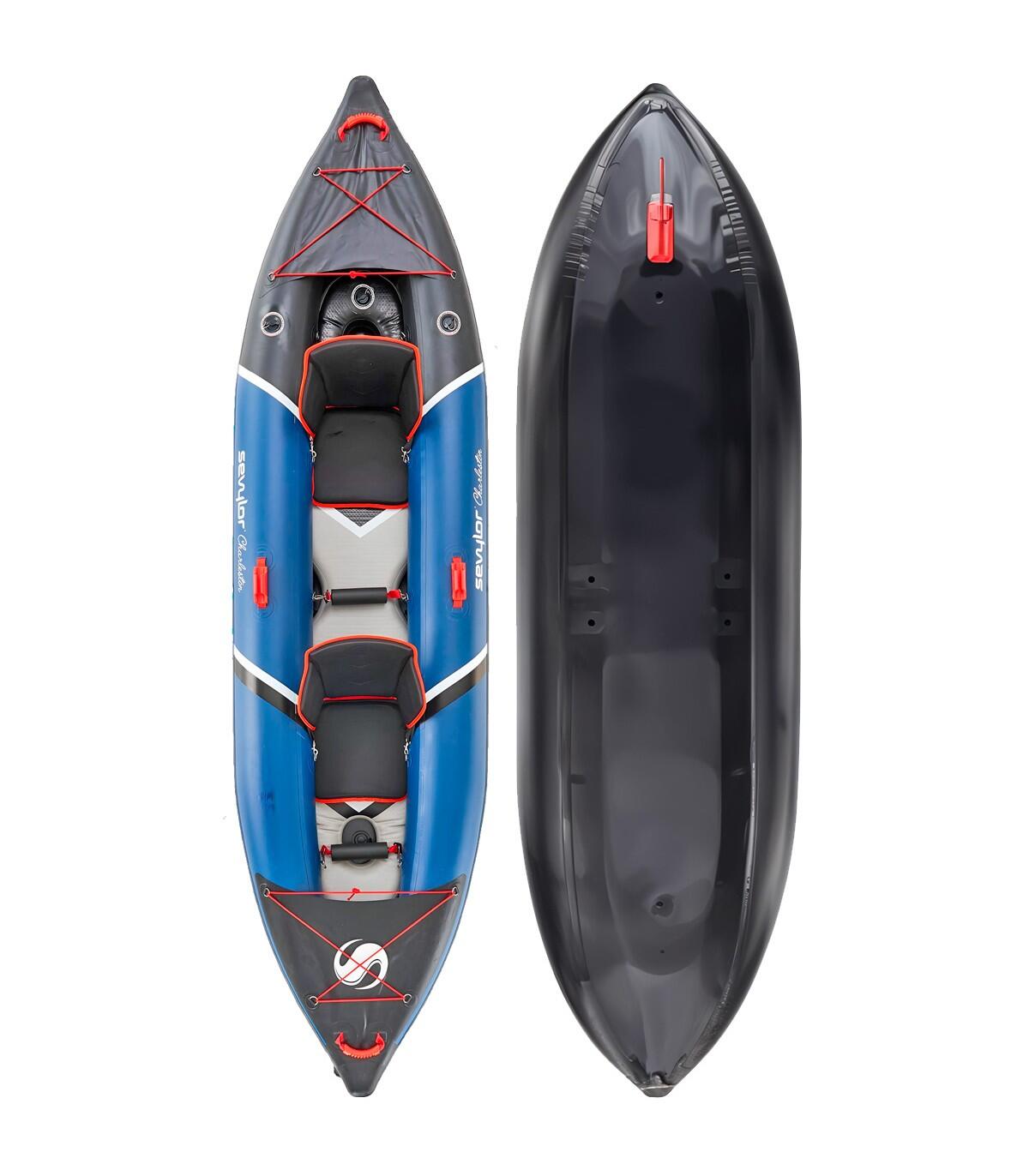 Kayak gonflable Sevylor Charleston 2 places fond Drop Stitch pack complet 2/7
